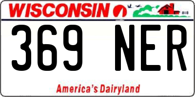 WI license plate 369NER
