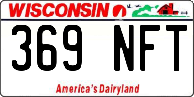 WI license plate 369NFT