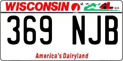 WI license plate 369NJB