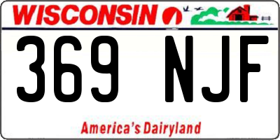 WI license plate 369NJF