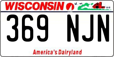 WI license plate 369NJN