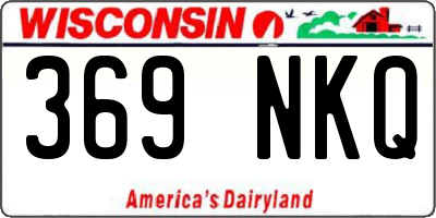 WI license plate 369NKQ