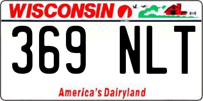WI license plate 369NLT