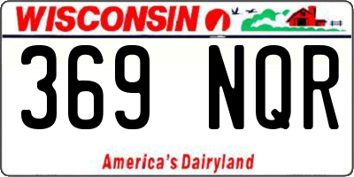 WI license plate 369NQR