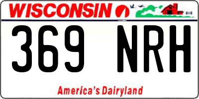 WI license plate 369NRH