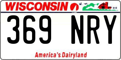 WI license plate 369NRY