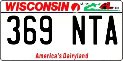 WI license plate 369NTA