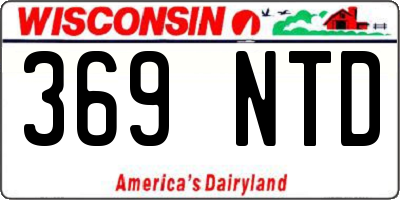 WI license plate 369NTD