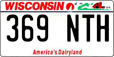 WI license plate 369NTH