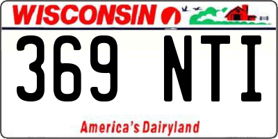 WI license plate 369NTI