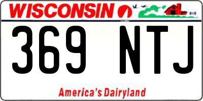 WI license plate 369NTJ
