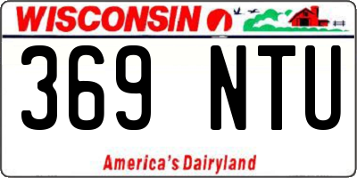 WI license plate 369NTU