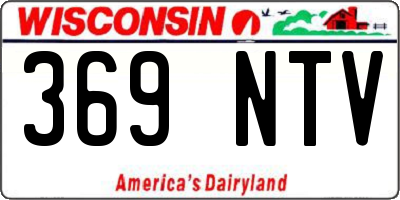 WI license plate 369NTV