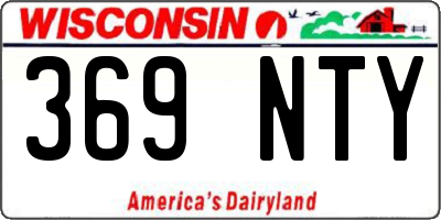 WI license plate 369NTY