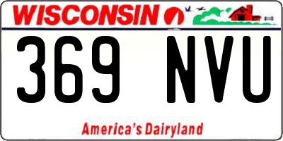 WI license plate 369NVU
