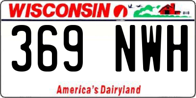 WI license plate 369NWH