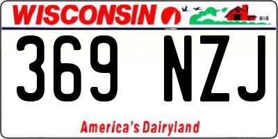 WI license plate 369NZJ