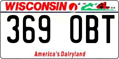 WI license plate 369OBT