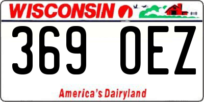 WI license plate 369OEZ