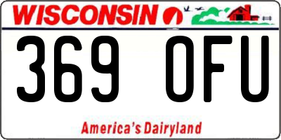WI license plate 369OFU