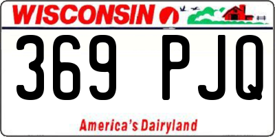 WI license plate 369PJQ