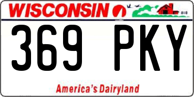 WI license plate 369PKY