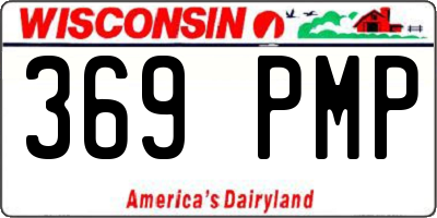 WI license plate 369PMP