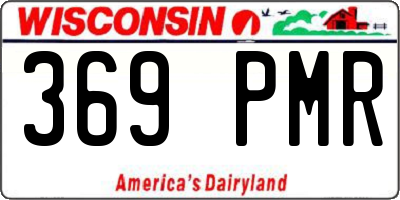 WI license plate 369PMR