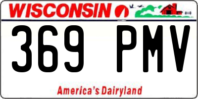 WI license plate 369PMV