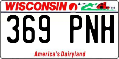 WI license plate 369PNH