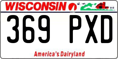 WI license plate 369PXD