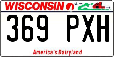 WI license plate 369PXH