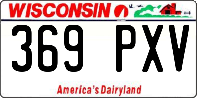 WI license plate 369PXV