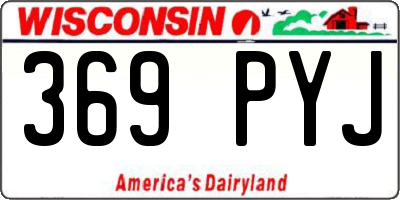 WI license plate 369PYJ
