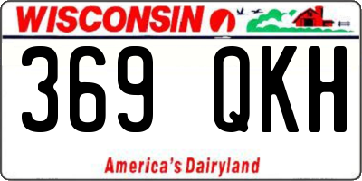WI license plate 369QKH