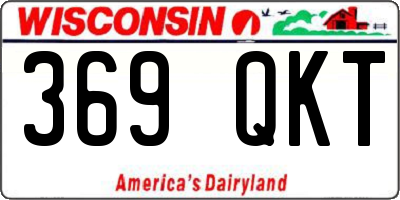 WI license plate 369QKT