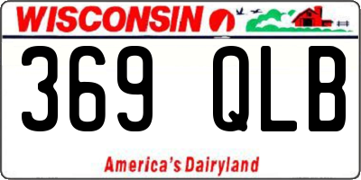 WI license plate 369QLB
