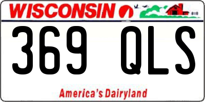 WI license plate 369QLS