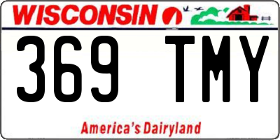 WI license plate 369TMY