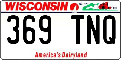 WI license plate 369TNQ