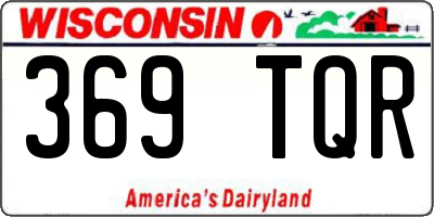 WI license plate 369TQR