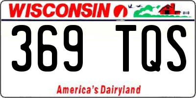 WI license plate 369TQS