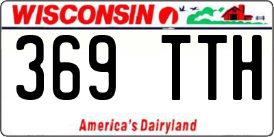 WI license plate 369TTH