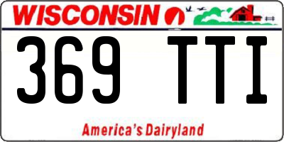 WI license plate 369TTI
