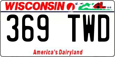 WI license plate 369TWD
