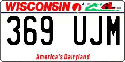 WI license plate 369UJM