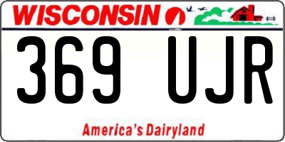WI license plate 369UJR