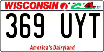 WI license plate 369UYT