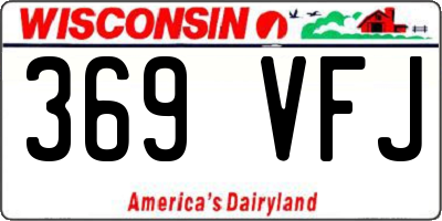 WI license plate 369VFJ
