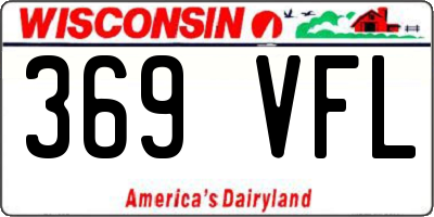 WI license plate 369VFL